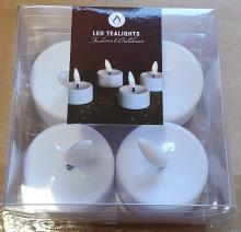 Photograph of 4 pack battery-operated LED tealight candles - In packaging
