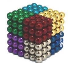 8 Colours Cube 216 Pieces 5mm Magnetic Balls