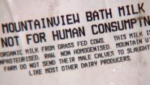 Bath Milk Labelling