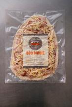 Photograph of Byron Bay Pizza Co BBQ Birdie frozen pizza 500g