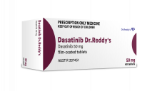 Photograph of Dasatinib Dr. Reddys dasatinib 50 mg film coated tablet blister pack