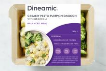 Photograph of Dineamic Fresh Creamy Pesto Pumpkin Gnocchi with Broccoli