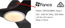 Photograph of Fanco Horizon Ceiling Fan with LED Light Kit