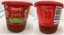 Photograph of Leggo’s Fresh Napoli Sauce with Tomato, Garlic, Basil & Oregano 250g