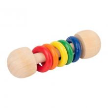 Photograph of Natural wood mini ring rattle