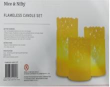 Photograph of Nice & Nifty Flameless Candle Set