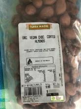 Photograph of Org. Vegan Choc. Coated Almonds - Various weights