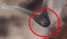 Photograph of triggers not affected by the recall, marked with 'M'