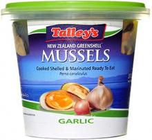 Photograph of Talley's Mussels Garlic 375g