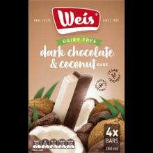 Photograph of Weis Dairy Free Dark Chocolate and Coconut Multipack 280mL